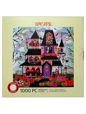 WerkShoppe Boohemian Mansion 1000 Piece Glitter Jigsaw Puzzle Helen Black NEW